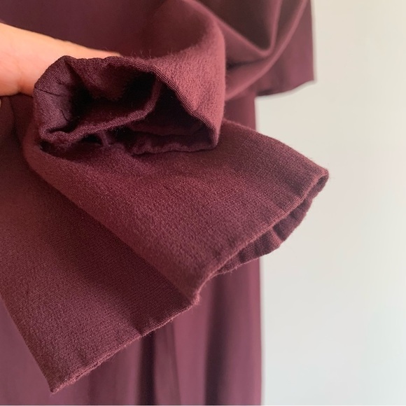 THE Kooples Crepe Viscose Shift Dress in Wine Color Size L - Picture 5 of 16